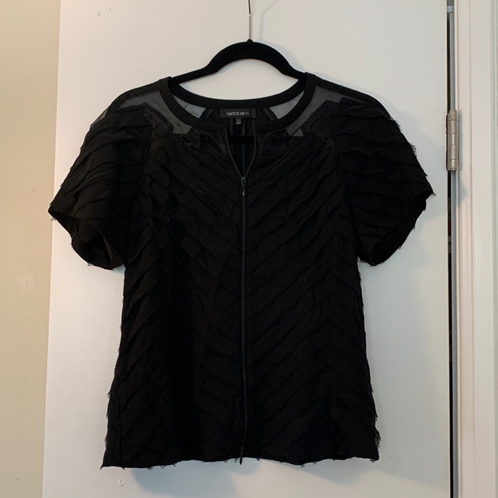 Sheer / black blouse